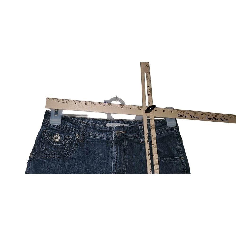 Chico's Denim Bermuda Shorts Size 4 Small 28x20 Stretchy Cuffed Casual Jeans - Picture 6 of 8